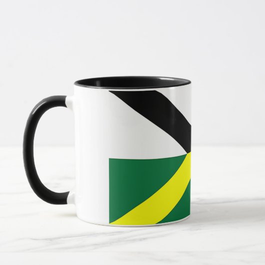 Mug noir Combo avec le drapeau de Monterey, USA (Gauche)