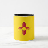 Mug noir Combo avec le drapeau du Nouveau-Mexique, (Centre)