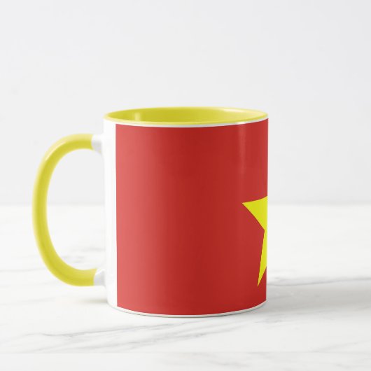 Mug noir Combo avec le drapeau du Vietnam (Gauche)
