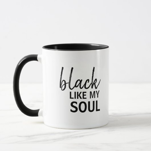 Mug noir comme mon âme (Gauche)