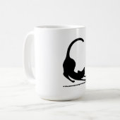 Mug Noir commun de logo de chats (Devant gauche)