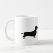 Mug noir Daschund (Gauche)