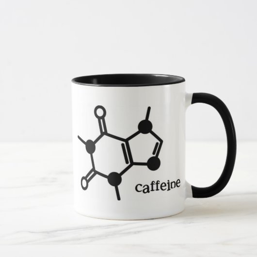 Mug noir de caféine (Droite)