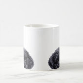 Mug Noir de caniche de jouet (Centre)