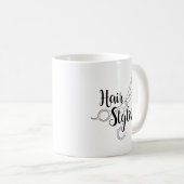 Mug Noir de coiffeur (Devant droit)