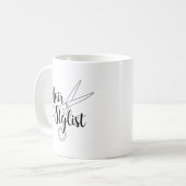 Mug Noir de coiffeur (Devant gauche)