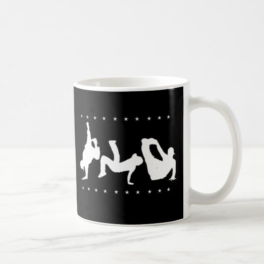 Mug Noir de danse de coupure (Droite)