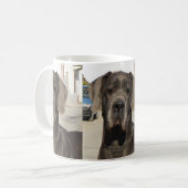 Mug noir de great dane (Devant gauche)