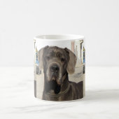 Mug noir de great dane (Centre)