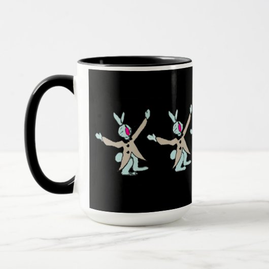 Mug Noir de lapin (Gauche)