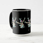 Mug Noir de lapin (Devant gauche)