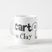 Mug noir de logo (Devant gauche)