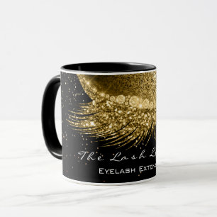 Mug Noir de lux d'or de studio de maquillage