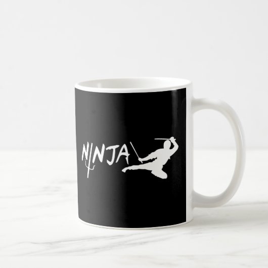 Mug Noir de Ninja (Droite)