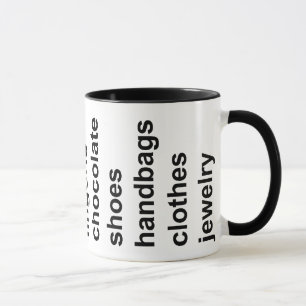 Mug Noir de substance de fille