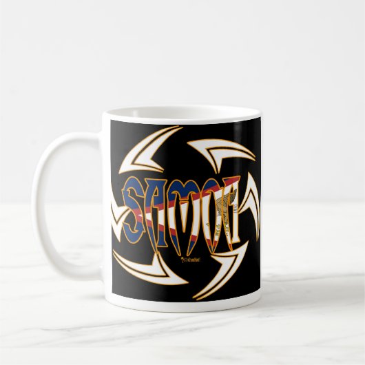 Mug Noir de tribal des Samoa américaines (Gauche)