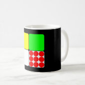 Mug Noir des Jerseys 3 de Tour de France (Devant droit)