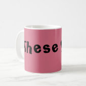 Mug Noir d'orphelin de citation de Helena ceux-ci (Devant gauche)