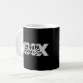 Mug Noir droit végétalien de bord (Devant gauche)