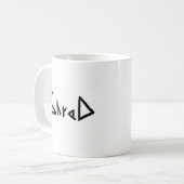 Mug noir du snowboarding logo9 (Devant gauche)