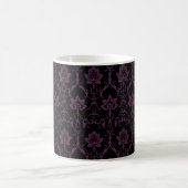 Mug Noir et aubergine Renaissance Damas (Centre)