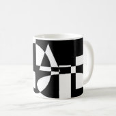 Mug Noir et blanc (Devant droit)