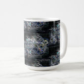 Mug noir et blanc Abstrait (Devant droit)