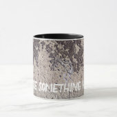 Mug noir et blanc Abstrait (paroi fissurée) (Centre)