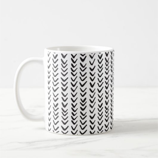 Mug Noir et blanc argenté (Gauche)