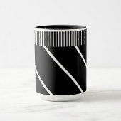 Mug noir et blanc - Chic en bandes (Centre)