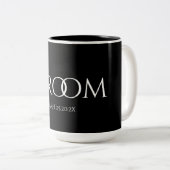 Mug noir et blanc classique (Devant droit)
