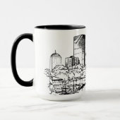 Mug noir et blanc de Boston (Gauche)