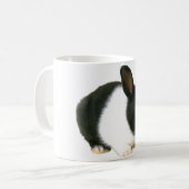 Mug Noir et blanc de lapin (Devant gauche)
