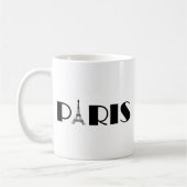 Mug Noir et blanc de Paris de Tour Eiffel (Gauche)