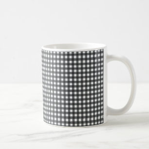 Mug Noir et blanc En vichy
