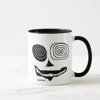 Mug noir et blanc laid