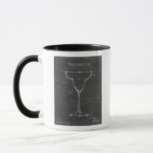 Mug Noir et blanc Margarita Verre Plan (Gauche)
