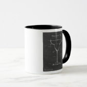 Mug Noir et blanc Margarita Verre Plan (Devant droit)