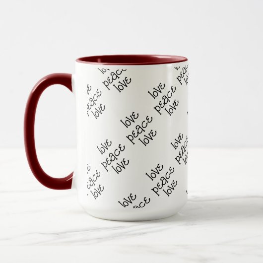 Mug Noir et blanc : personnalisé (Gauche)