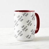 Mug Noir et blanc : personnalisé (Devant droit)