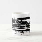 Mug noir et blanc pour les propriétaires de bateau (Centre)