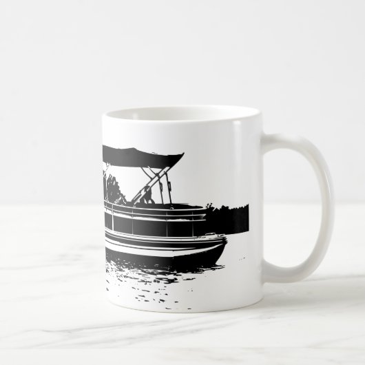 Mug noir et blanc pour les propriétaires de bateau (Droite)