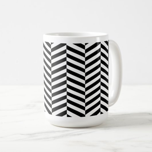 Mug Noir Et Blancs (Devant droit)