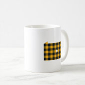 Mug Noir et état de la Pennsylvanie de plaid de (Devant droit)