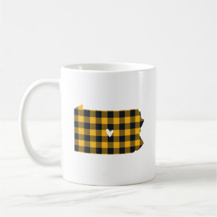 Mug Noir et état de la Pennsylvanie de plaid de
