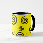Mug noir et jaune (Devant droit)