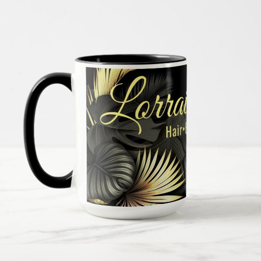 Mug Noir et Or. (Gauche)