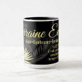 Mug Noir et Or. (Centre)