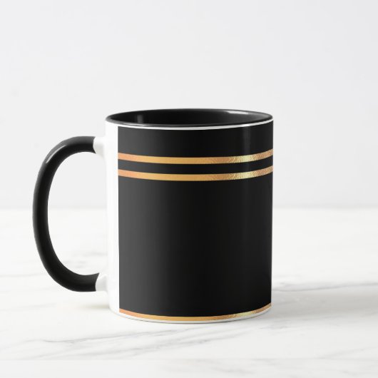 Mug noir et or (Gauche)