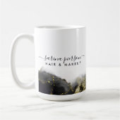 Mug Noir Et Or Art Moderne Liquide Aquarelle Encre Aqu (Gauche)